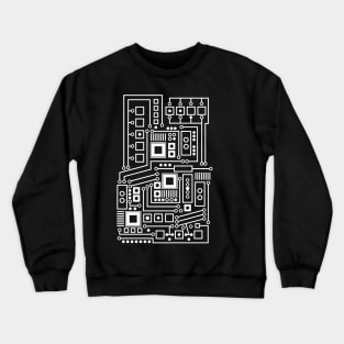 Circuit Board - Technical Computer Design Crewneck Sweatshirt